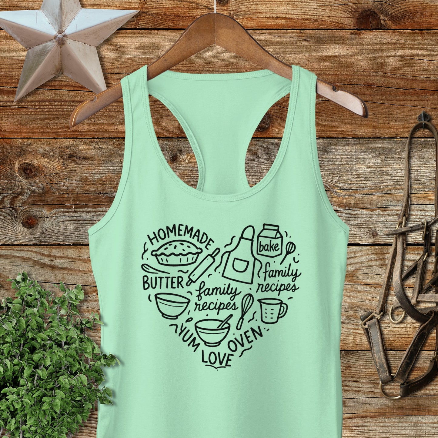 Homemade Heart Racerback Tank