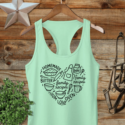 Homemade Heart Racerback Tank