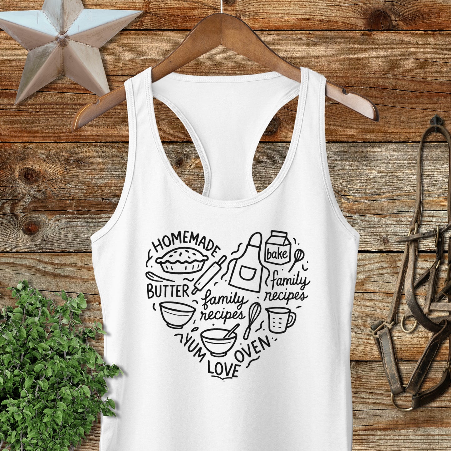 Homemade Heart Racerback Tank