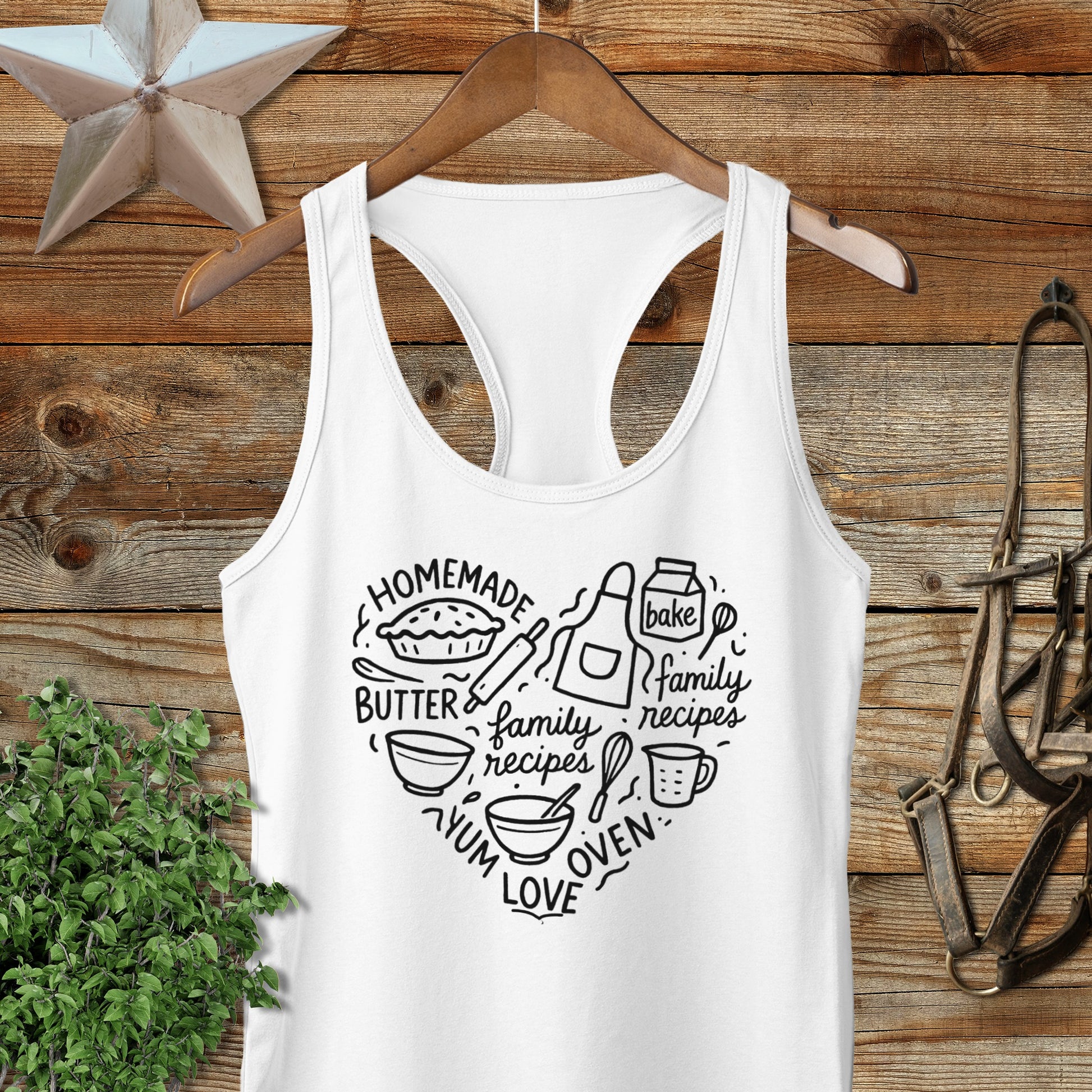 Homemade Heart Racerback Tank