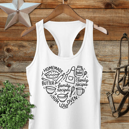Homemade Heart Racerback Tank