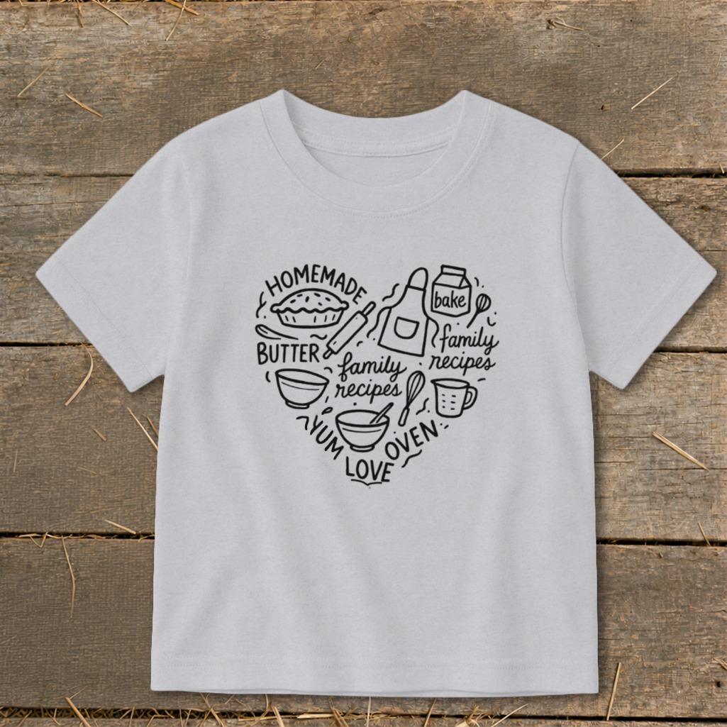 Homemade Heart Toddler Tee
