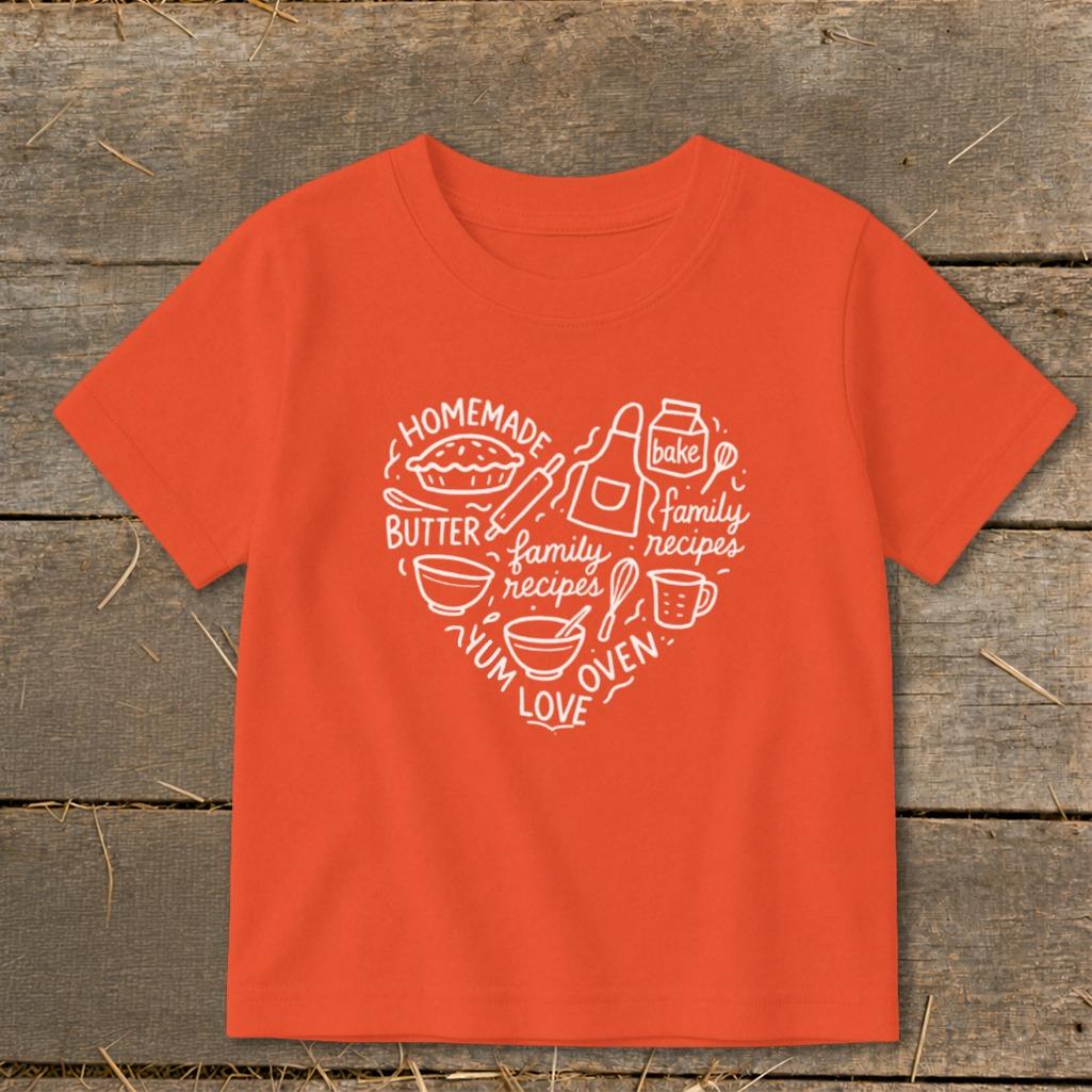 Homemade Heart Toddler Tee