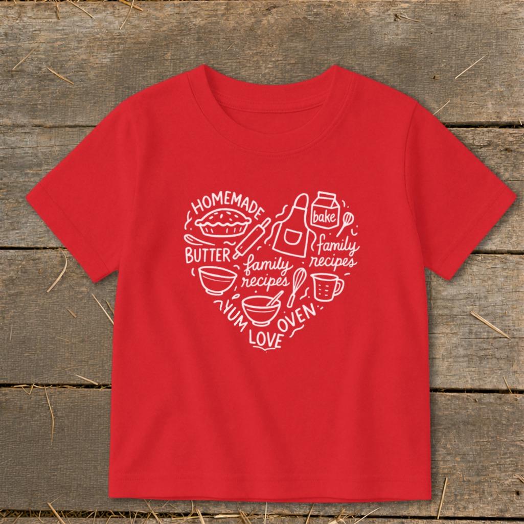 Homemade Heart Toddler Tee
