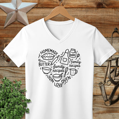 Homemade Heart V-neck