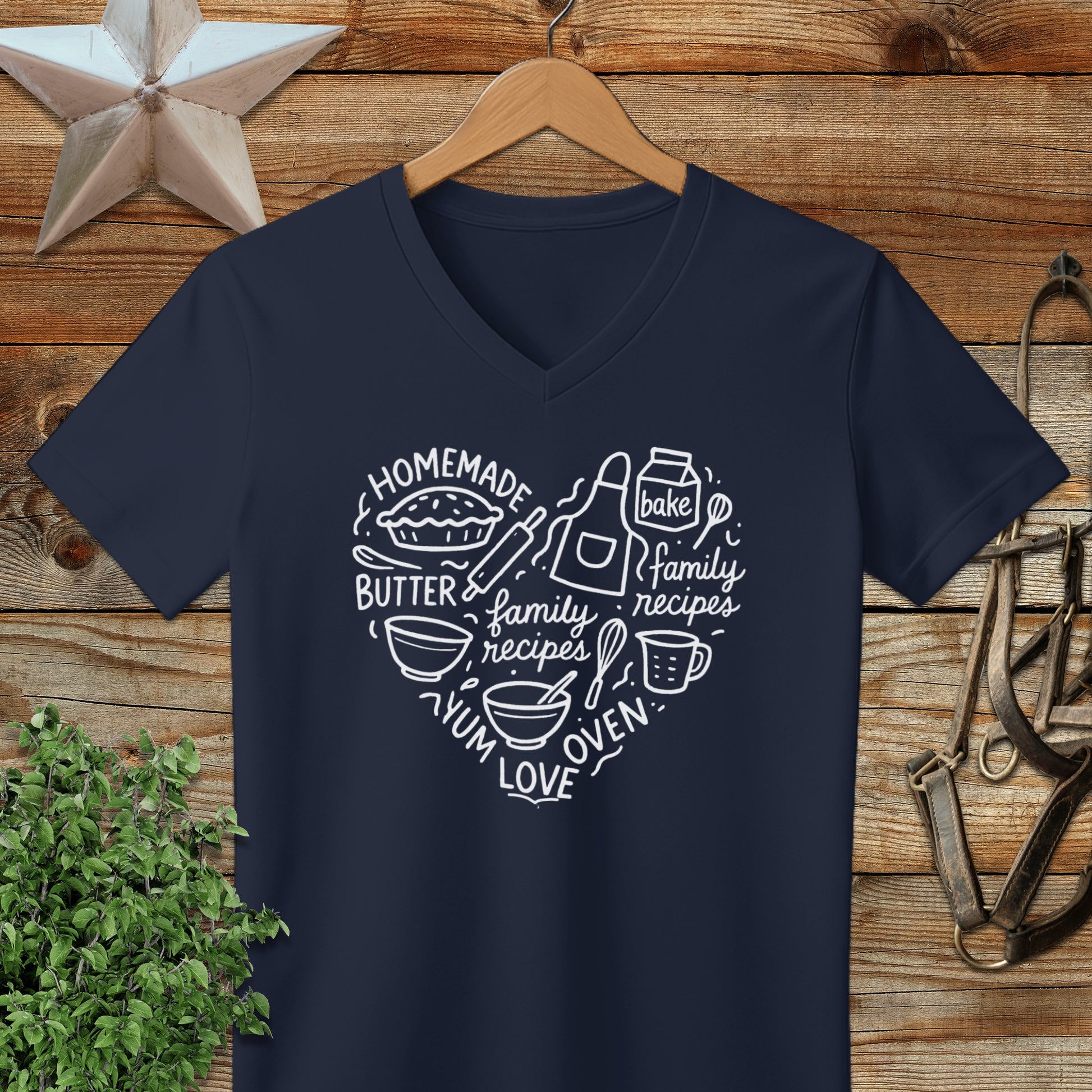 Homemade Heart V-neck