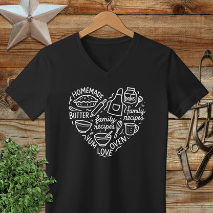 Homemade Heart V-neck