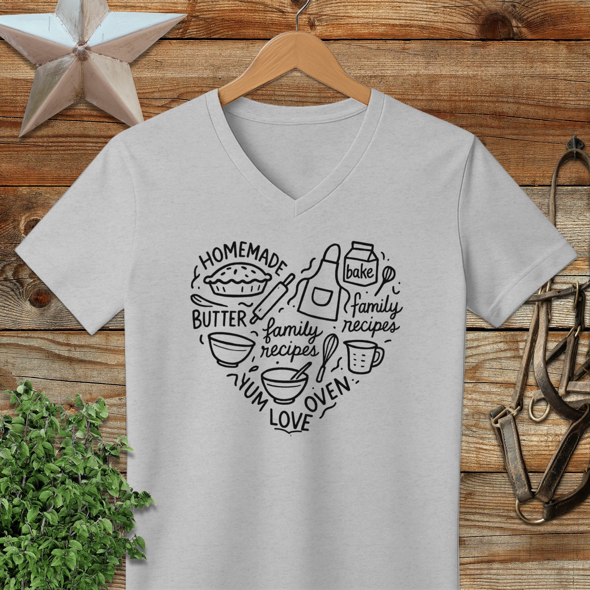 Homemade Heart V-neck