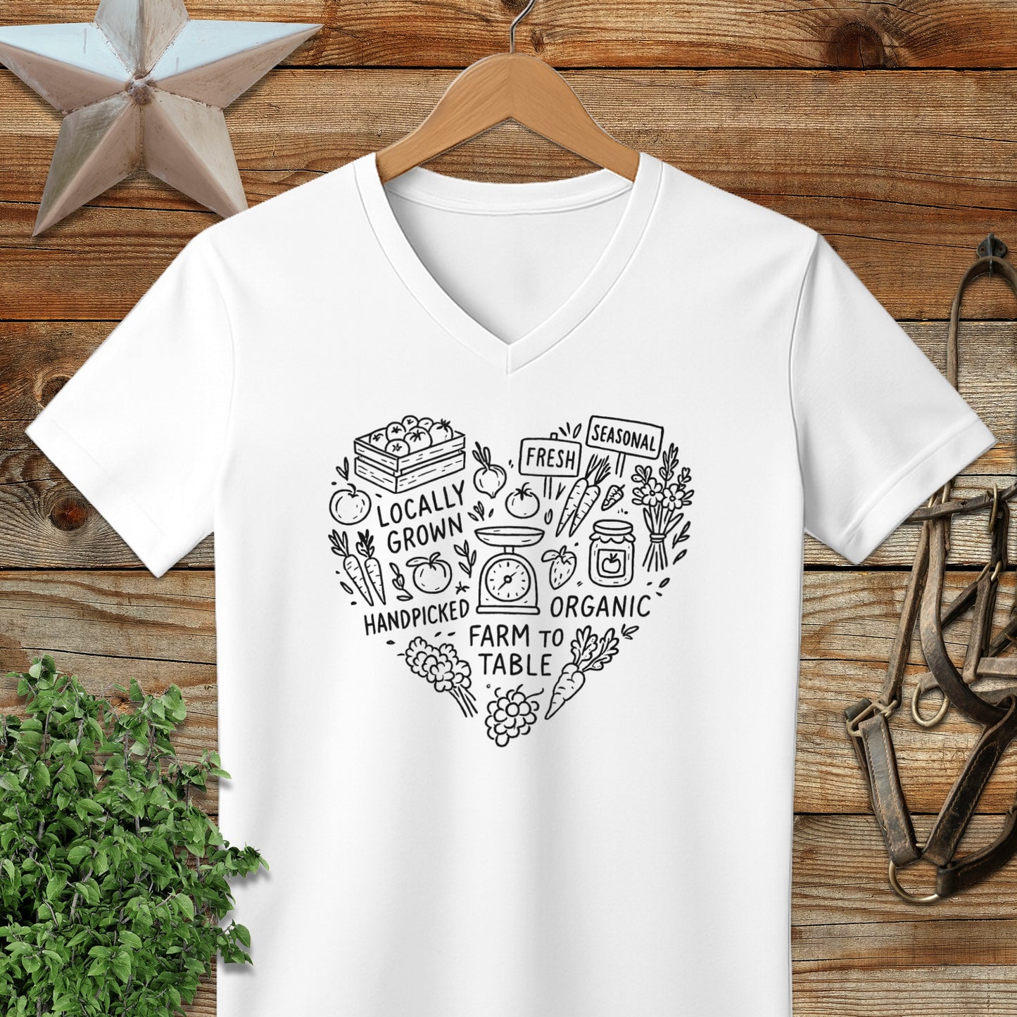 Homestead Heart V-neck