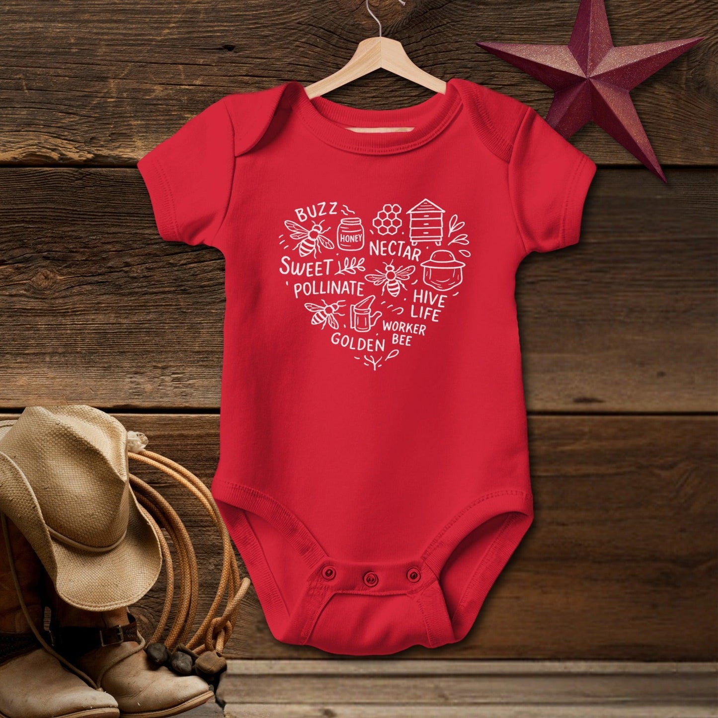 Honeybee Heart Bodysuit (Baby)