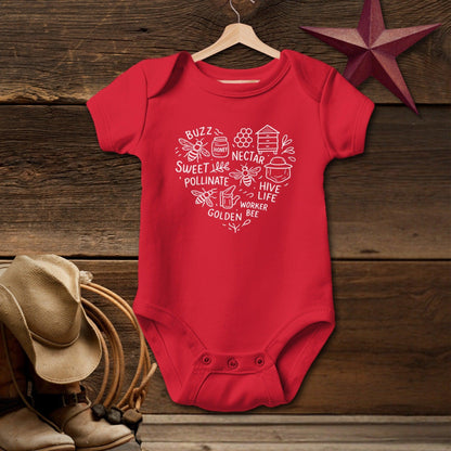 Honeybee Heart Bodysuit (Baby)