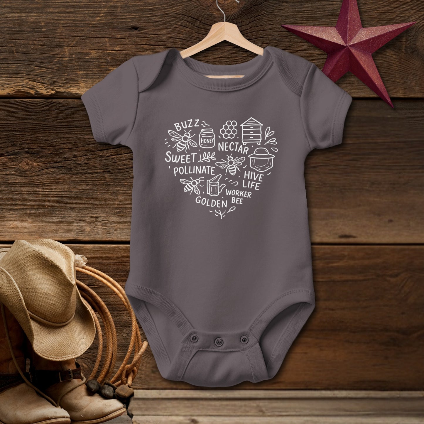 Honeybee Heart Bodysuit (Baby)