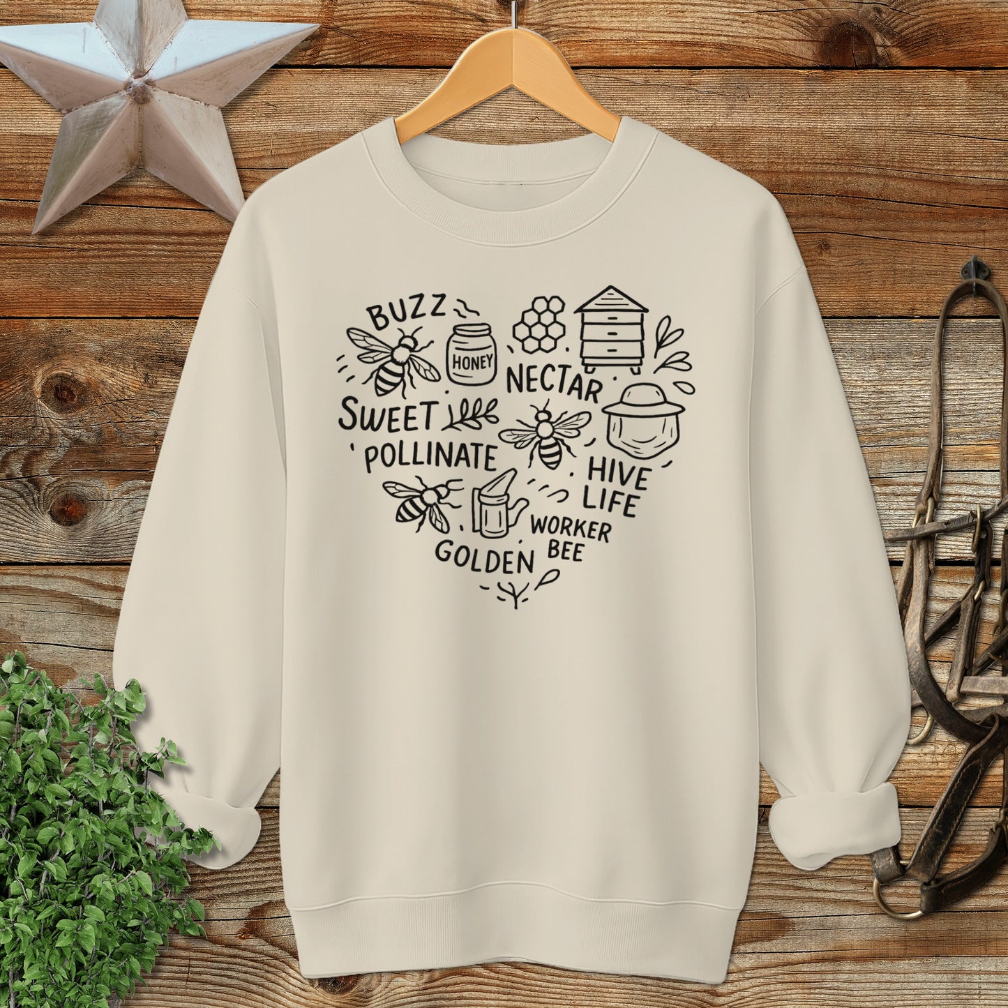 Honeybee Heart Sweatshirt