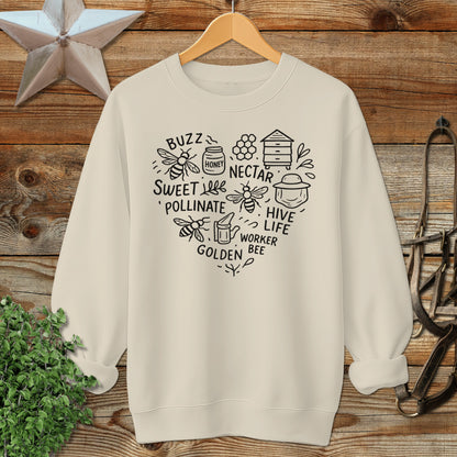 Honeybee Heart Sweatshirt