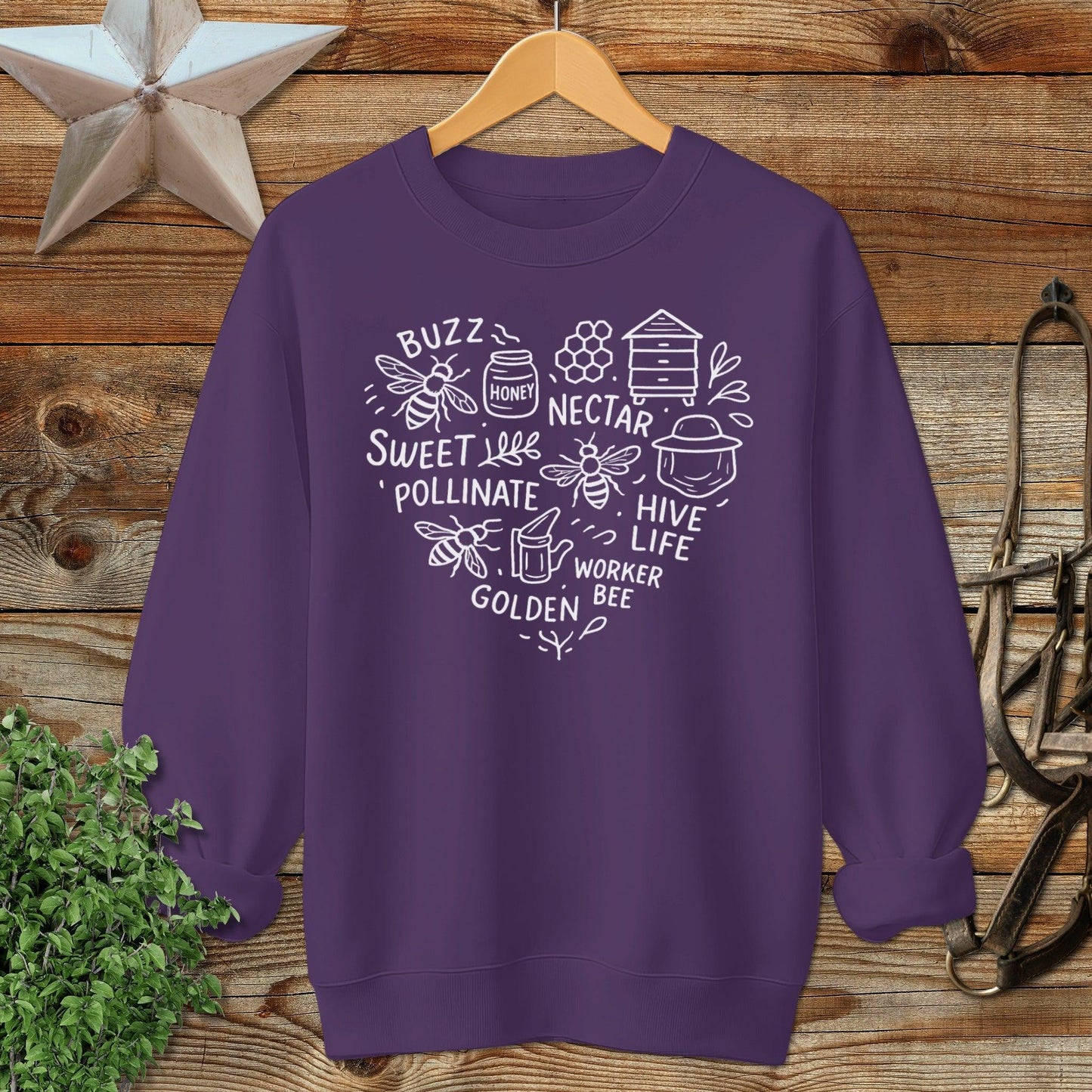 Honeybee Heart Sweatshirt