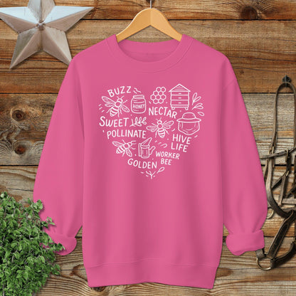 Honeybee Heart Sweatshirt
