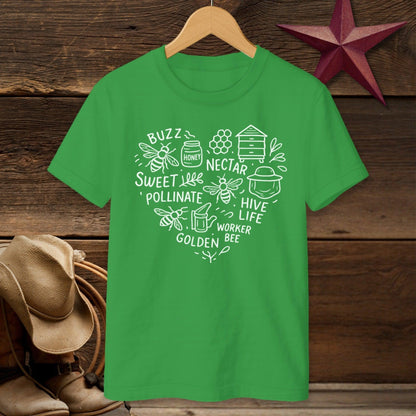 Honeybee Heart T-shirt (Youth)
