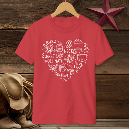 Honeybee Heart T-shirt (Youth)