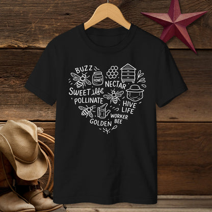 Honeybee Heart T-shirt (Youth)
