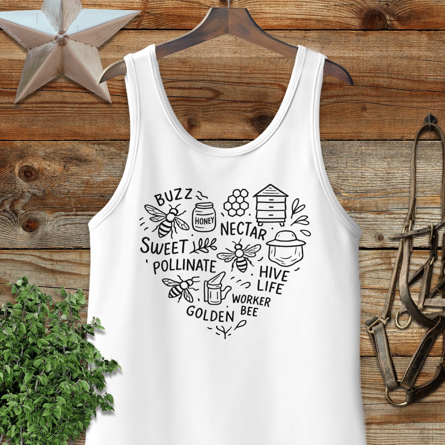 Honeybee Heart Tank Top