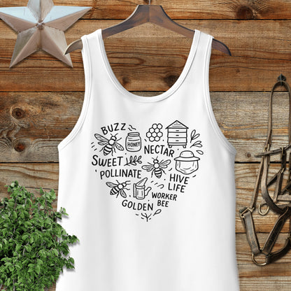 Honeybee Heart Tank Top