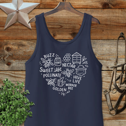Honeybee Heart Tank Top