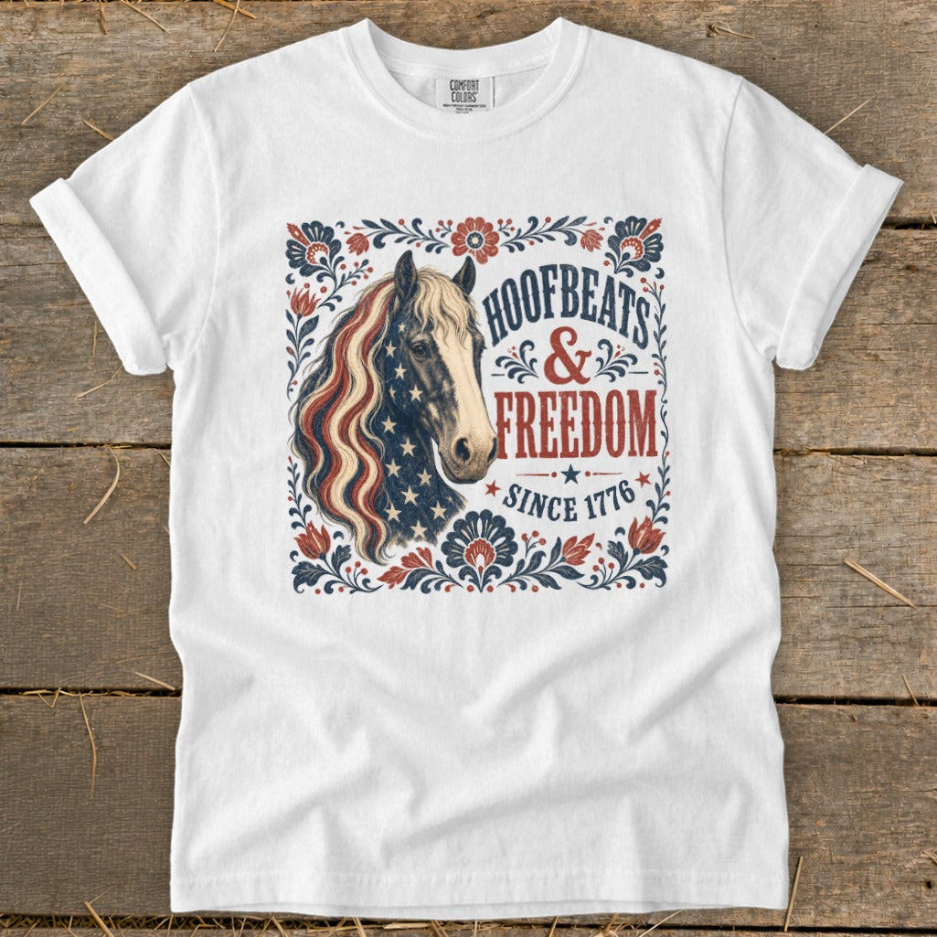 Hoofbeats & Freedom Signature Tee