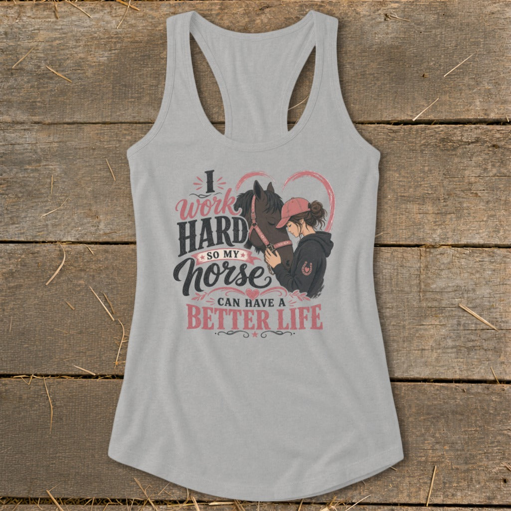 Horse A Better Life Racerback Tank