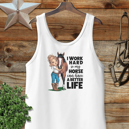 Horse A Better Life Tank Top
