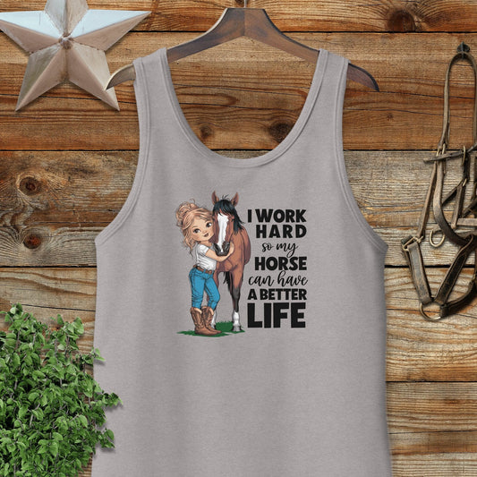 Horse A Better Life Tank Top