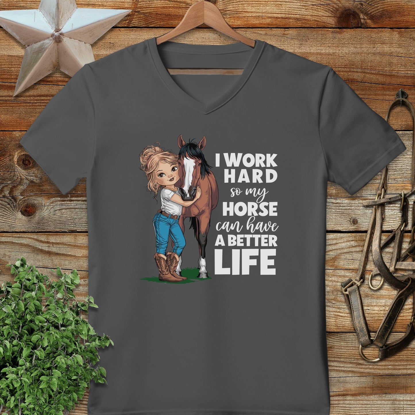 Horse A Better Life V-neck