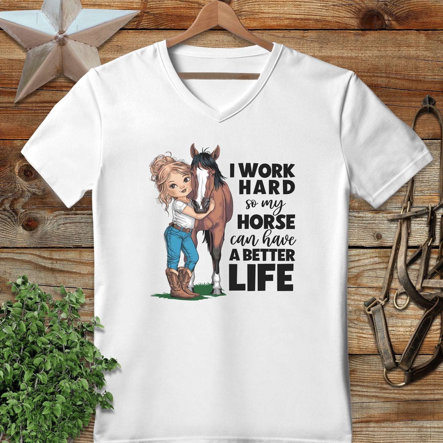 Horse A Better Life V-neck