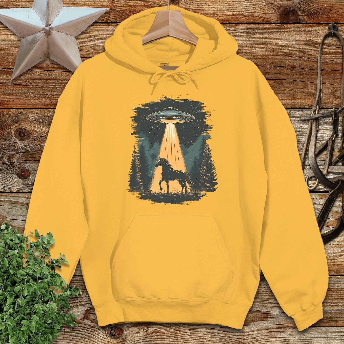 Horse Alien Abduction Hoodie