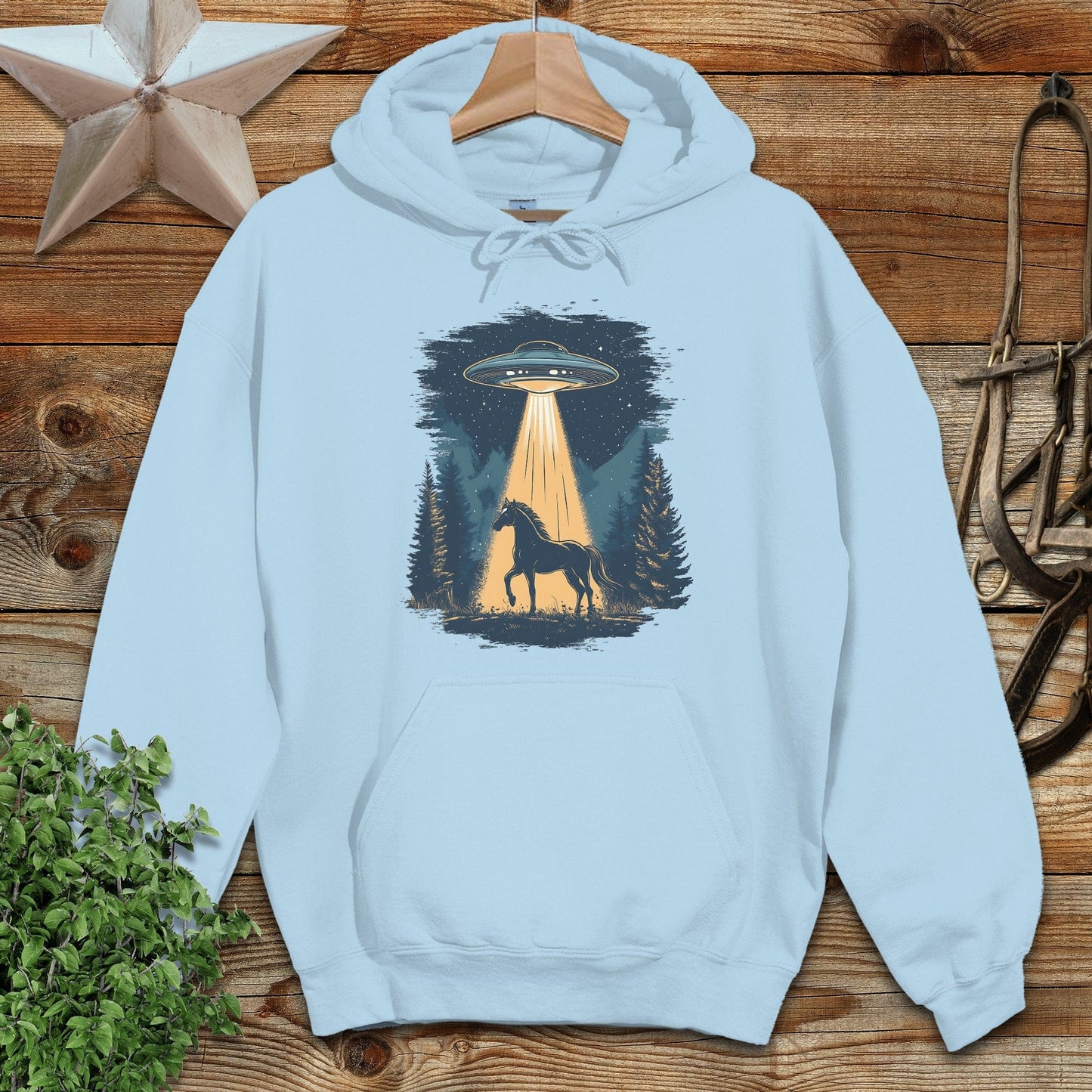 Horse Alien Abduction Hoodie