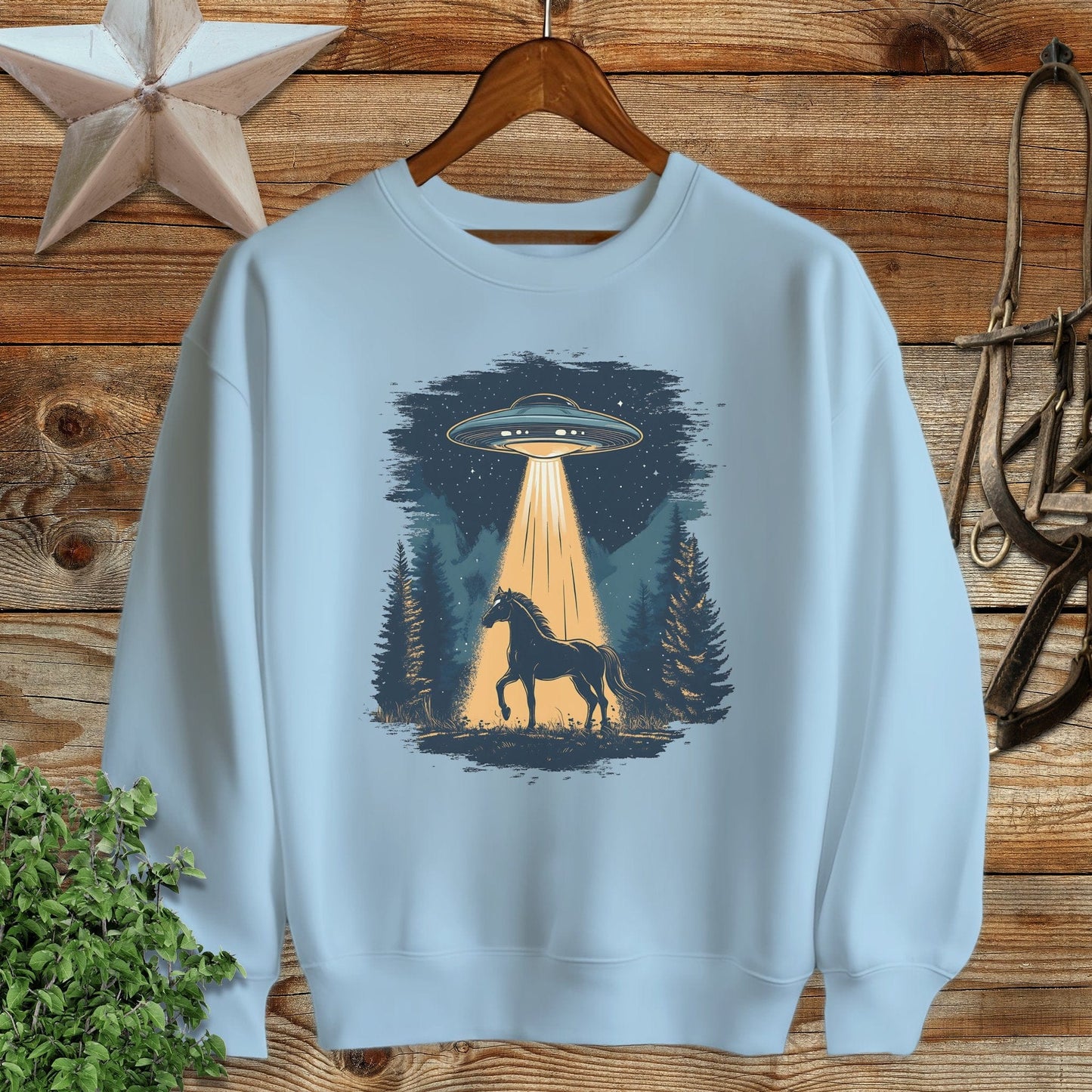 Horse Alien Abduction Sweatshirt