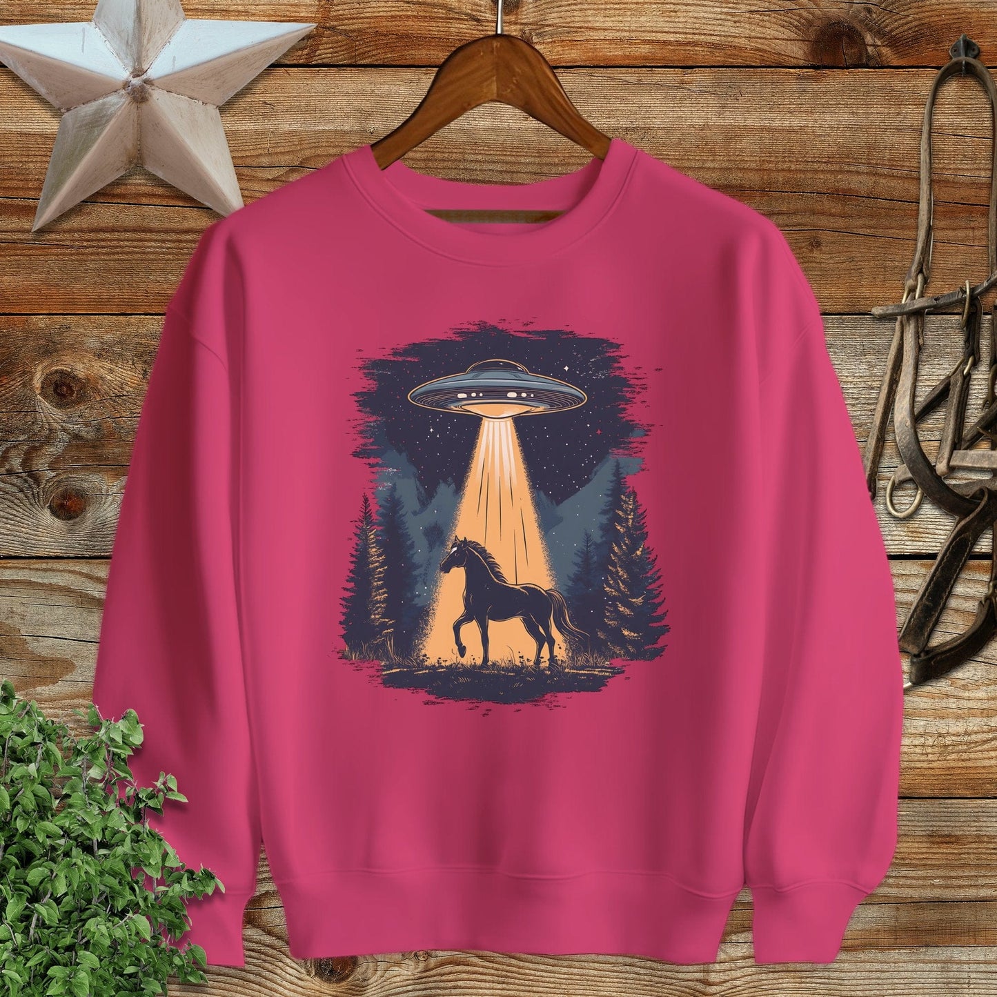 Horse Alien Abduction Sweatshirt