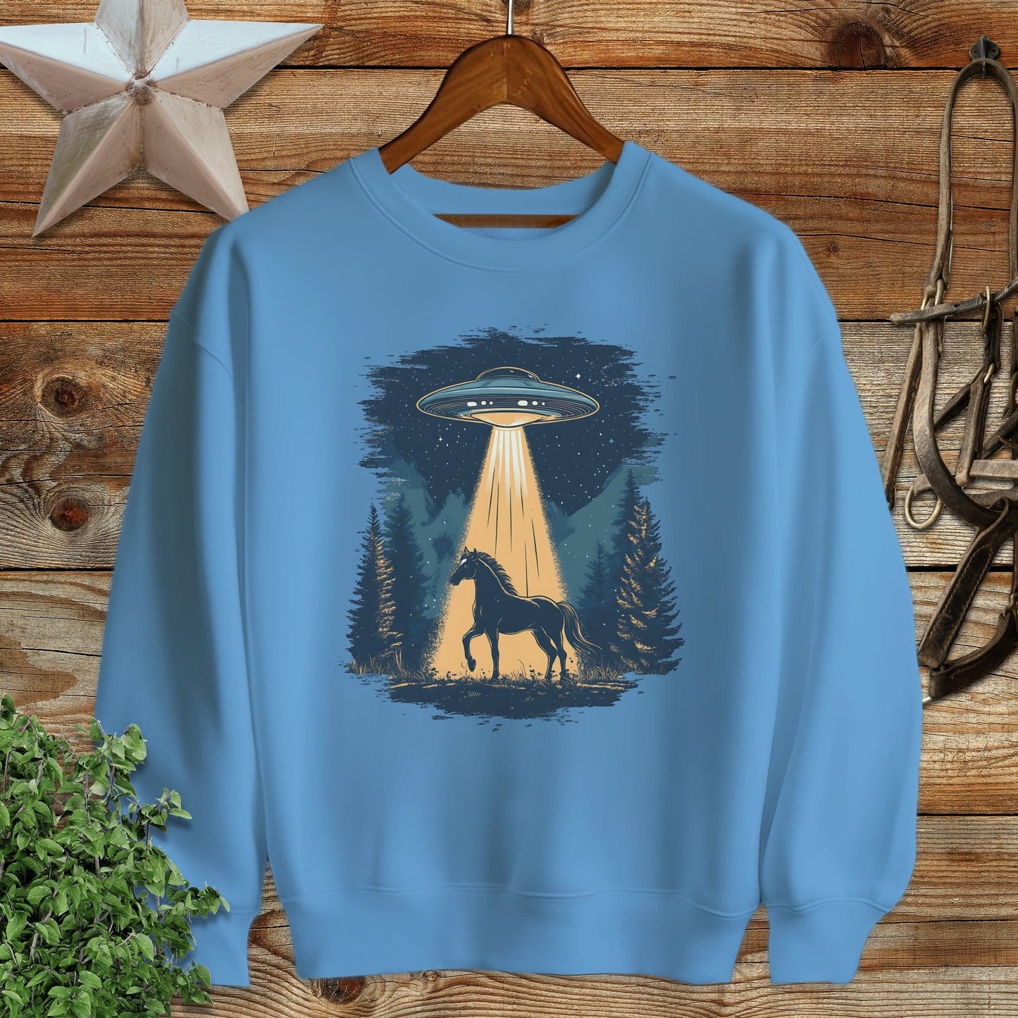 Horse Alien Abduction Sweatshirt