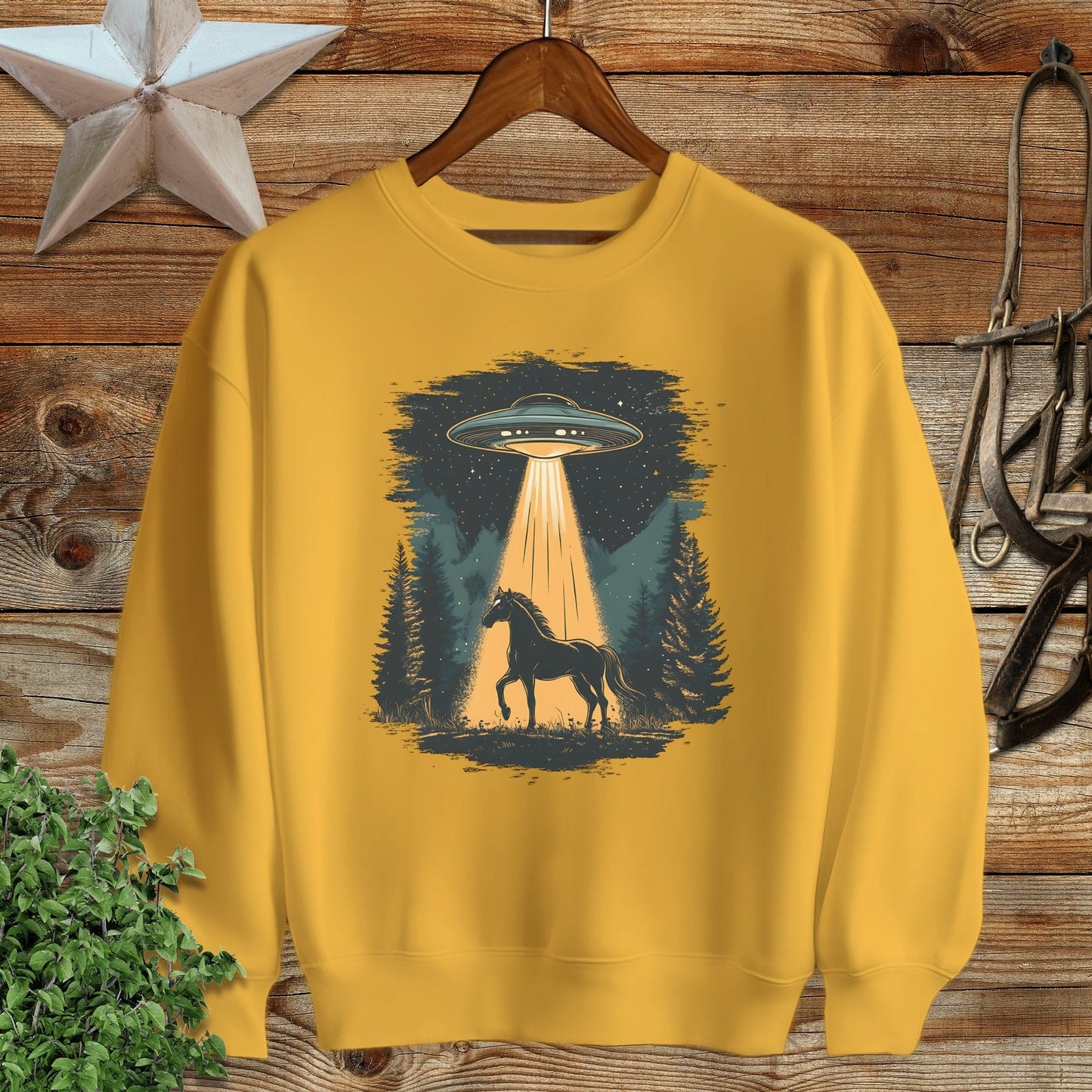 Horse Alien Abduction Sweatshirt