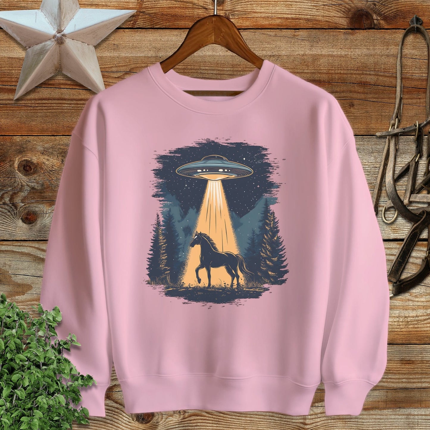 Horse Alien Abduction Sweatshirt