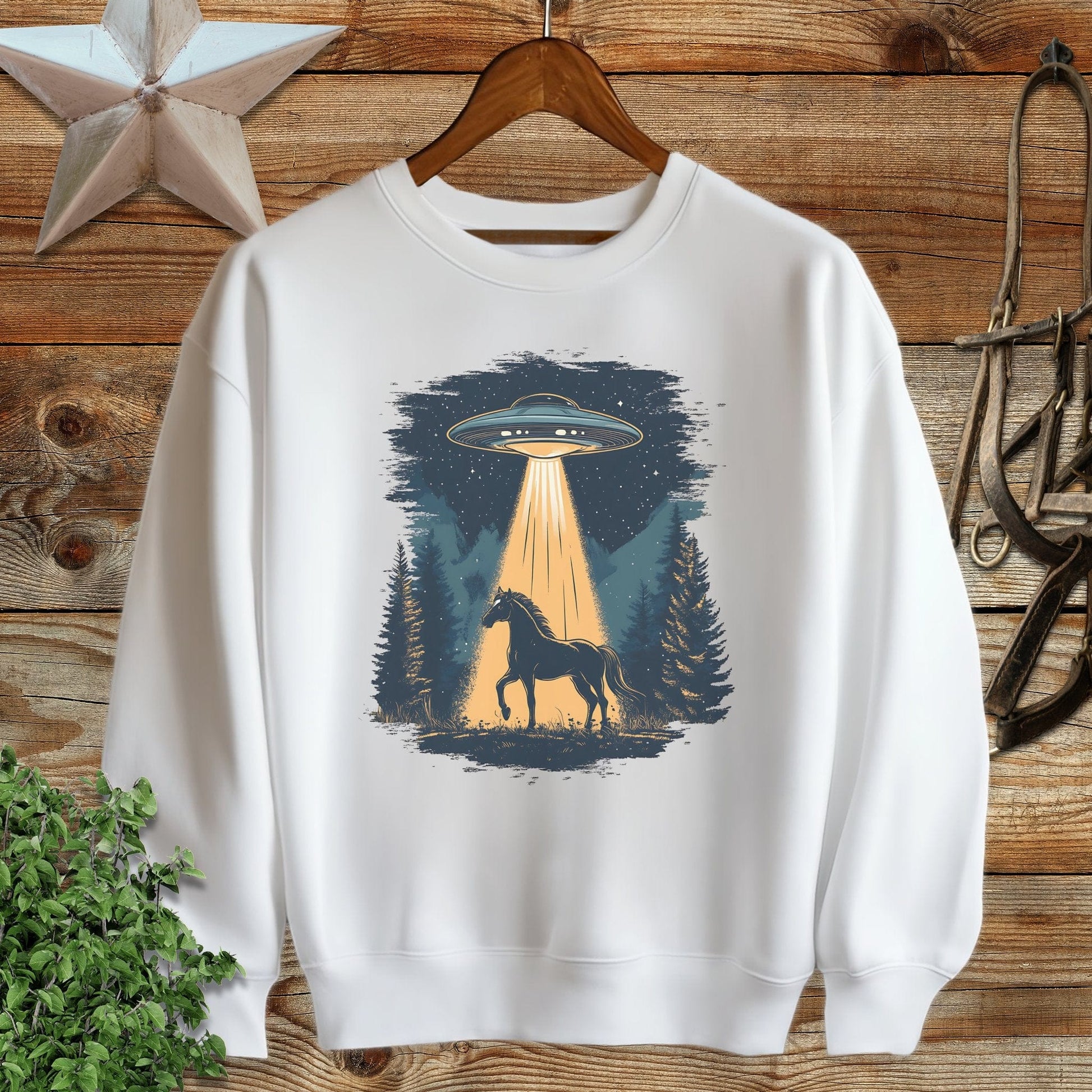 Horse Alien Abduction Sweatshirt