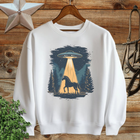Horse Alien Abduction Sweatshirt