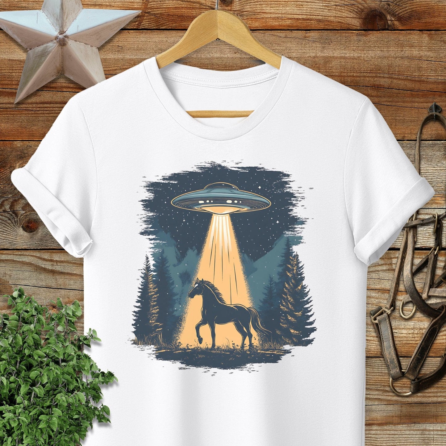 Horse Alien Abduction T-shirt
