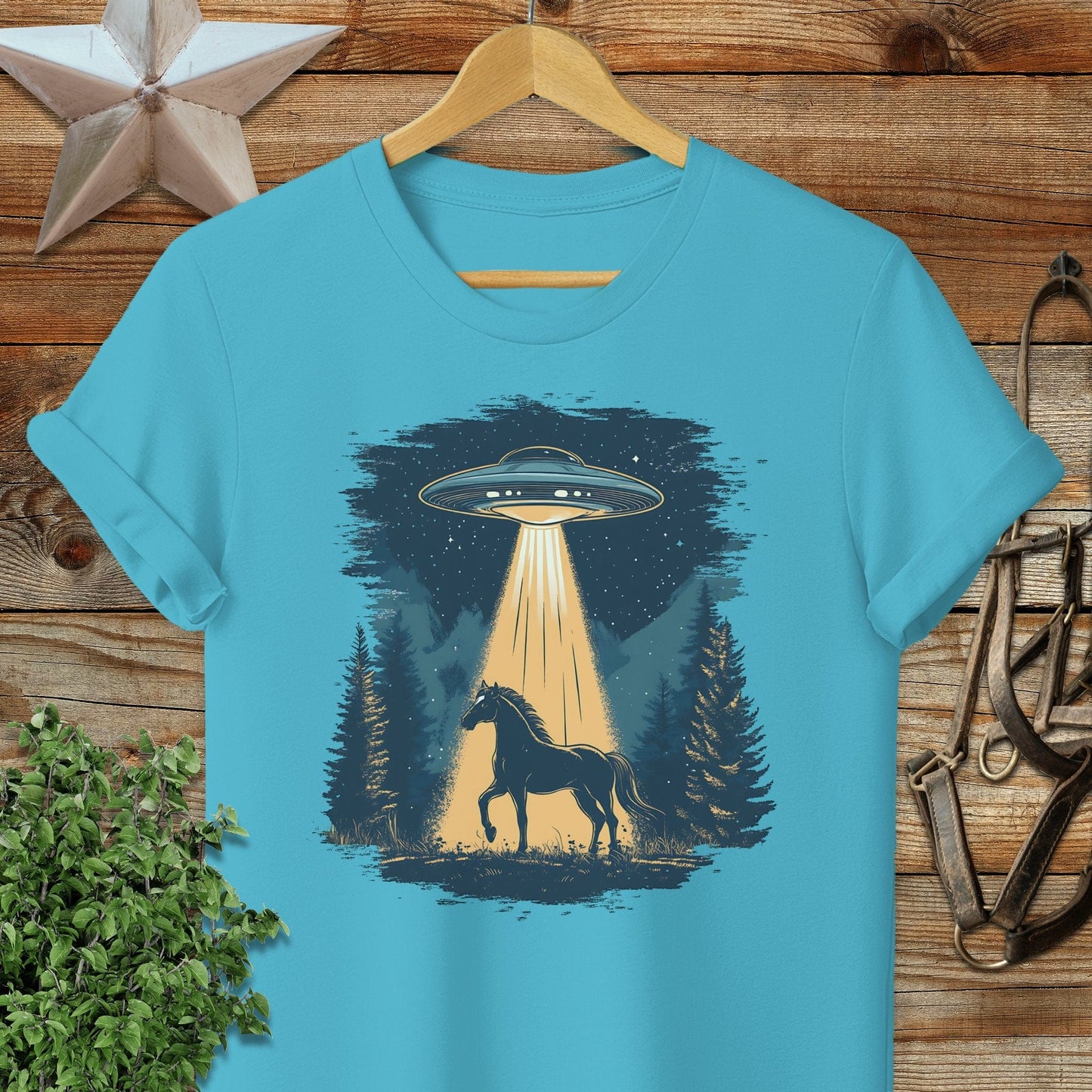 Horse Alien Abduction T-shirt