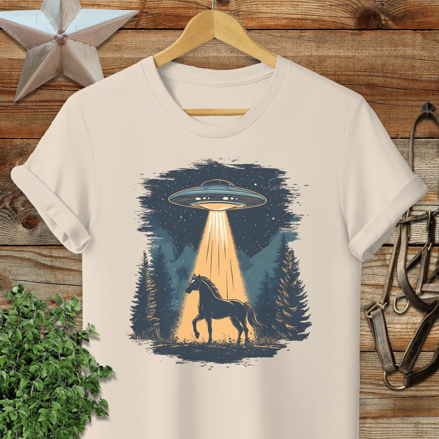 Horse Alien Abduction T-shirt