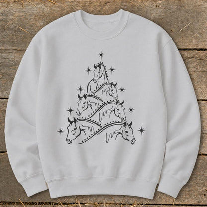 Horse Art Christmas Sweatshirt