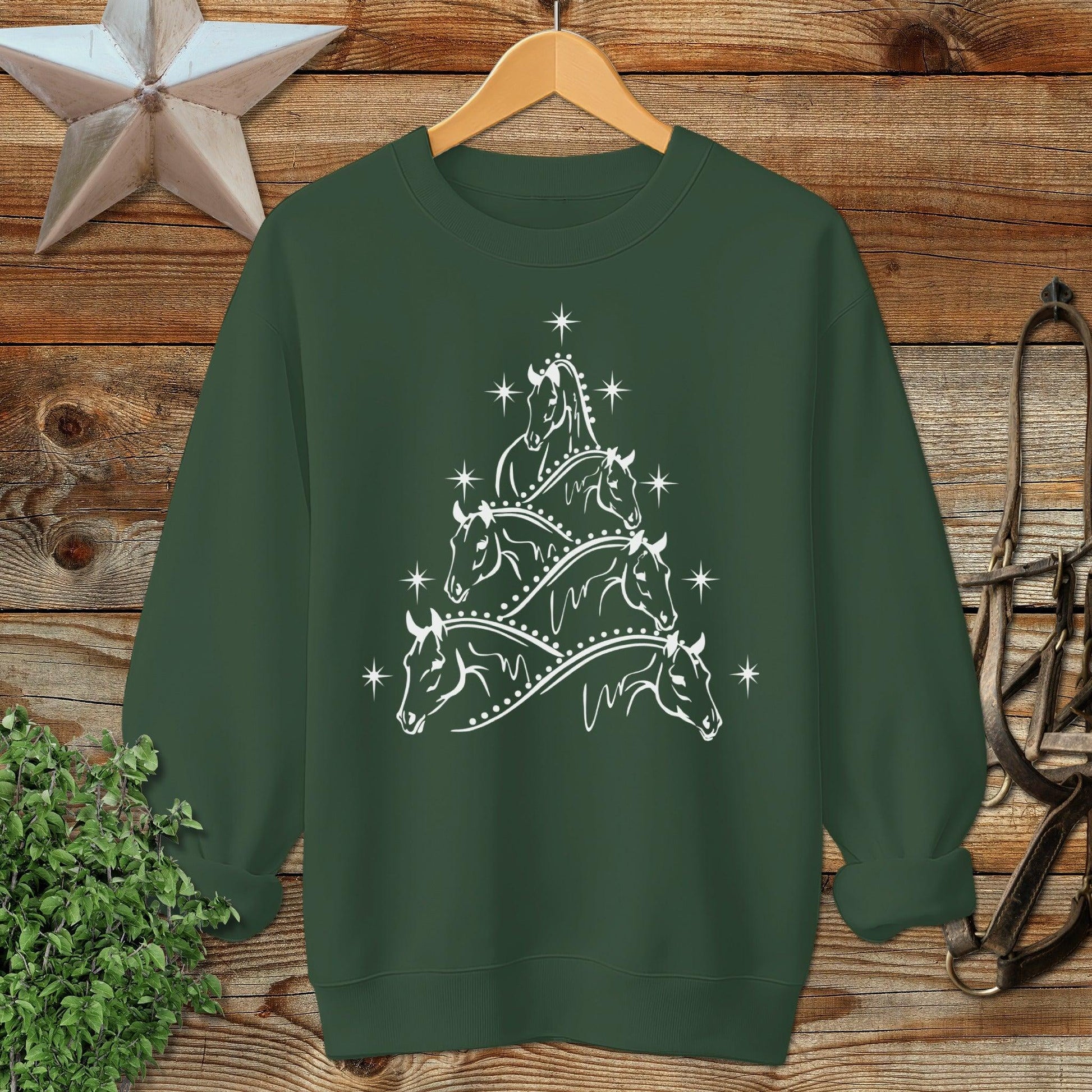 Horse Art Christmas Sweatshirt