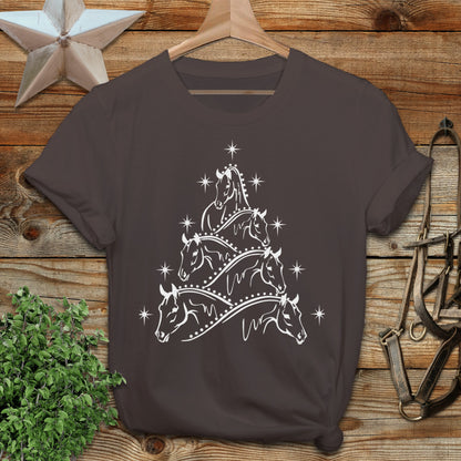 Horse Art Christmas T-shirt