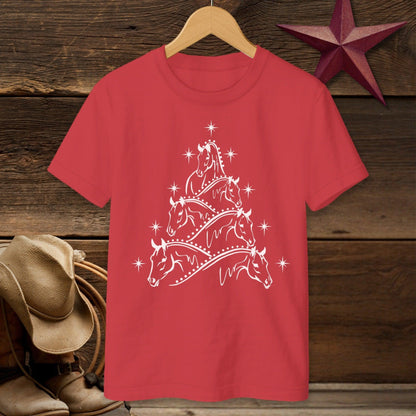 Horse Art Christmas T-shirt (Youth)