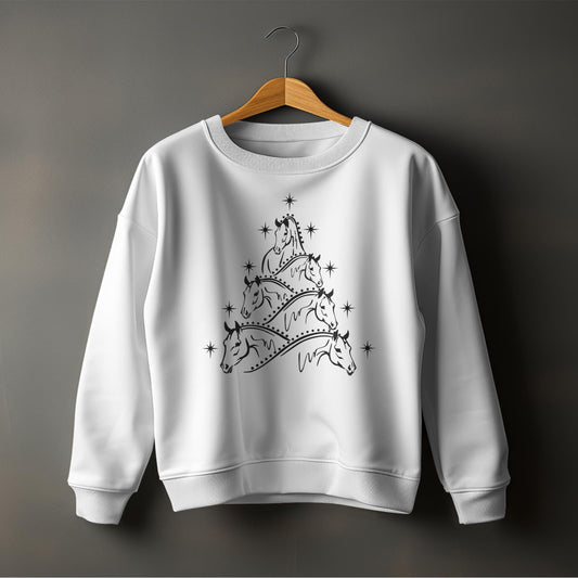 Horse Christmas Art Sweatshirt (Youth)