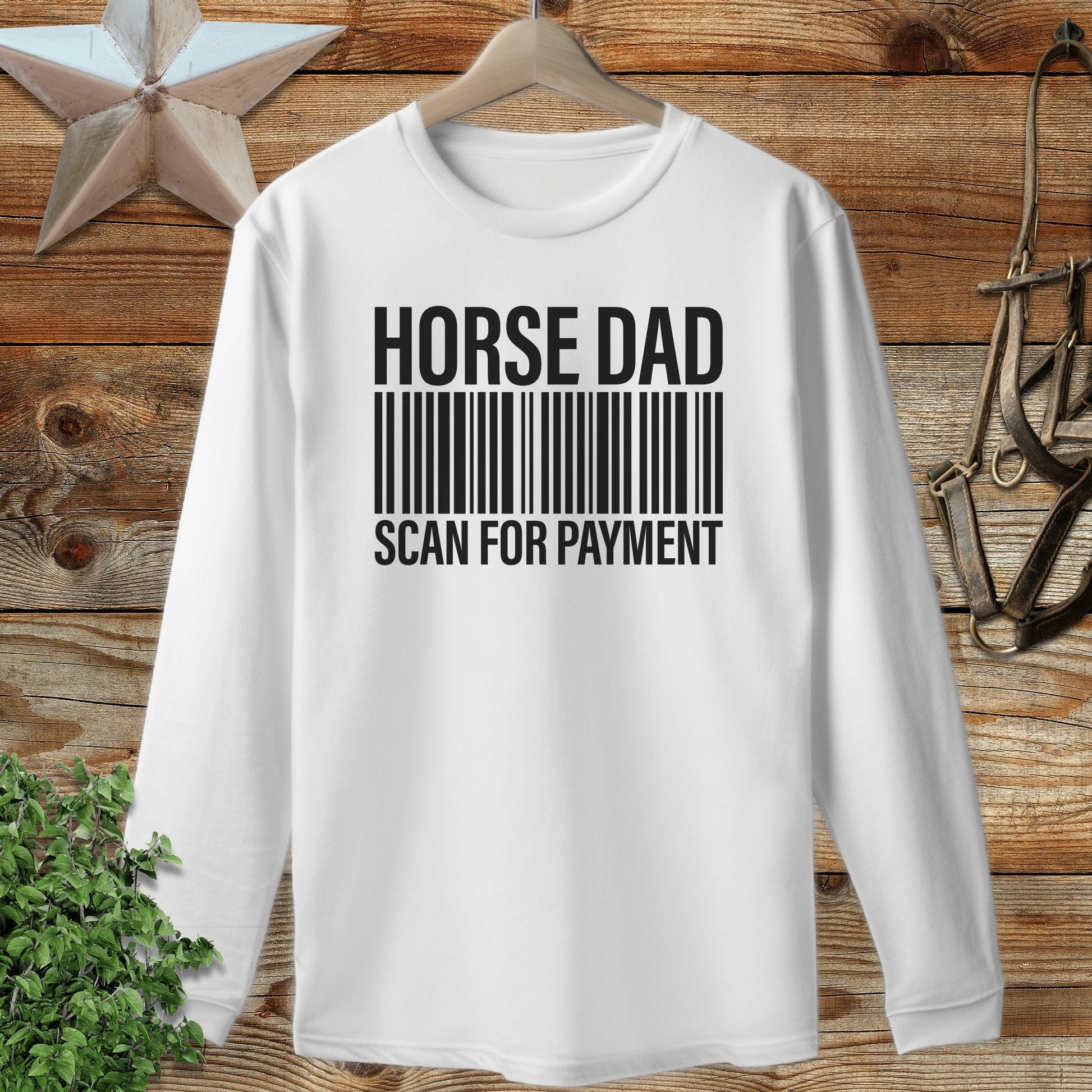 Horse Dad Scan Long Sleeve Tee